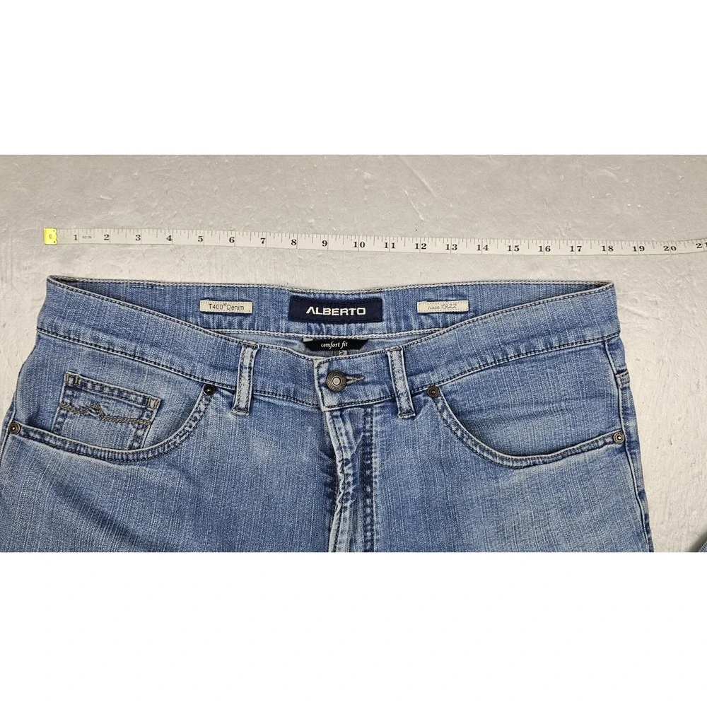 Alberto Jeans‎ Mens 36x36 T400 Denim Comfort Fit Tommy..Fits (36x28) Medium Wash